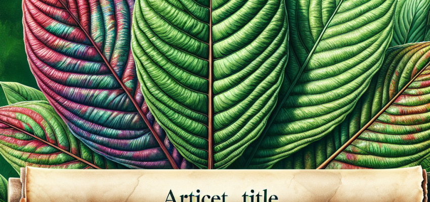 The Role Of Leaf Maturity In Kratom Capsules